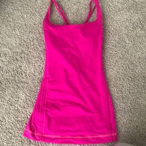 Hot pink free to be tank